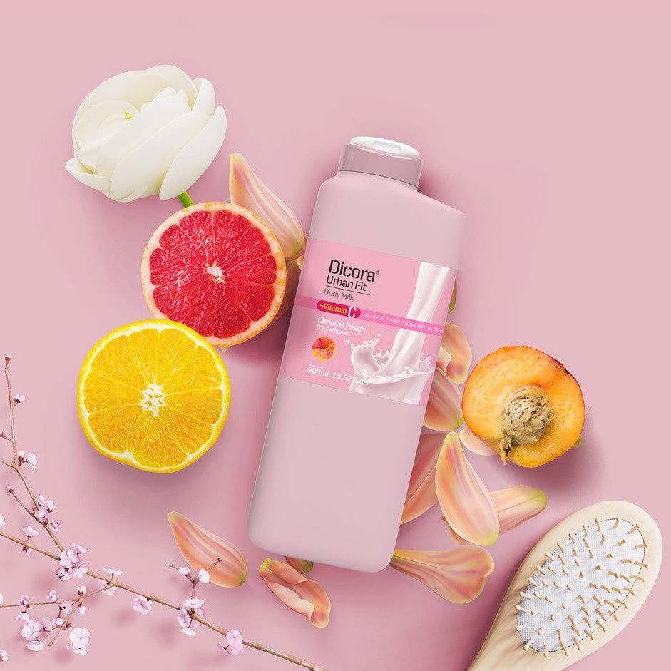 Sữa dưỡng thể Dicora Urban Fit Body Milk 400ml cấp ẩm, nuôi dưỡng, làm sáng da