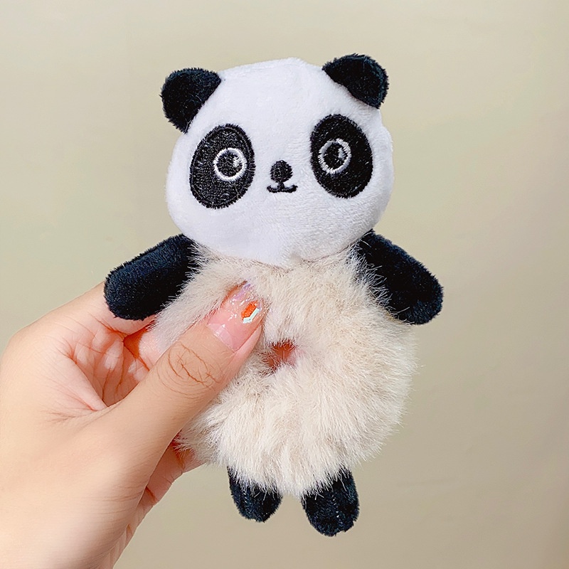 Dây cột tóc dây buộc tóc thú bông lông độc đáo- Kitty- thỏ- gấu