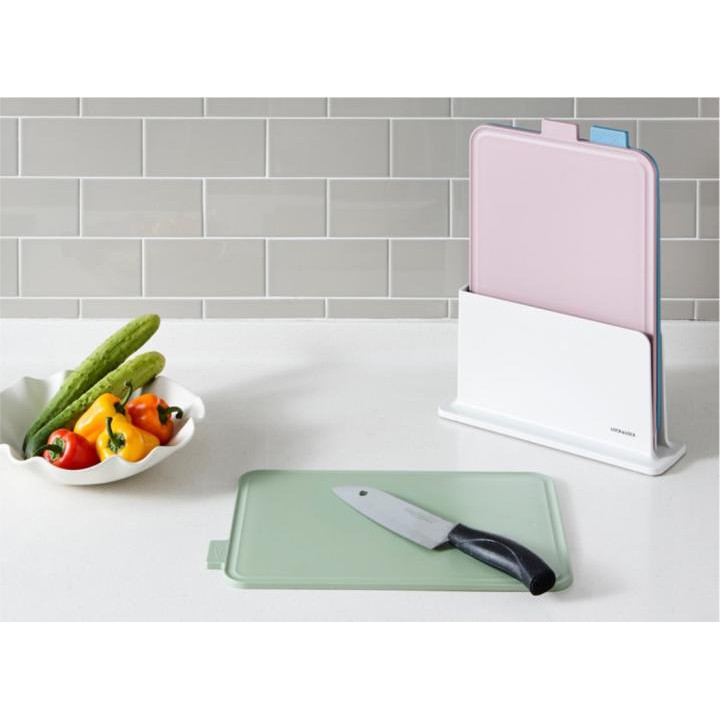 Bộ kệ 3 thớt nhựa kháng khuẩn LOCK&amp;LOCK Index Cutting Board CSC251