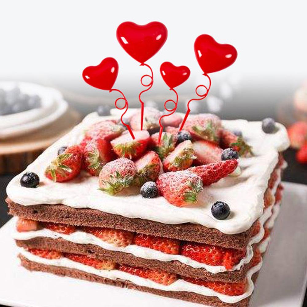 JARRED Topper Trang Trí Bánh Kem Hình Trái Tim