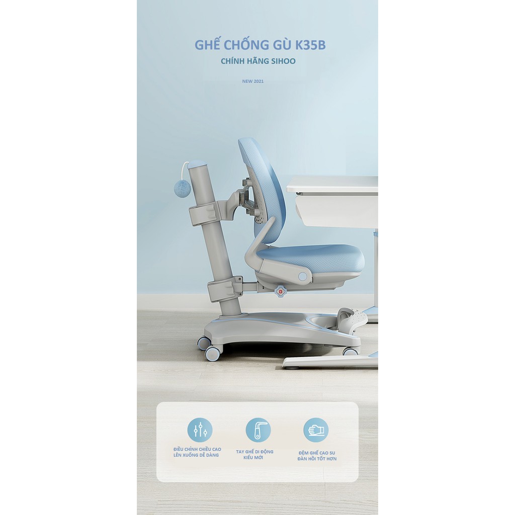 [Chính Hãng SIHOO] Ghế chống gù K35B 2.0 thế hệ cao cấp nhất hiện nay | BigBuy360 - bigbuy360.vn