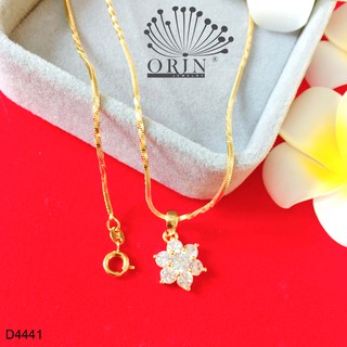 Dây chuyền dạng mì xoắn mặt hoa mai 5 cánh đá tiny đính đá thiết kế cao cấp Orin D4441