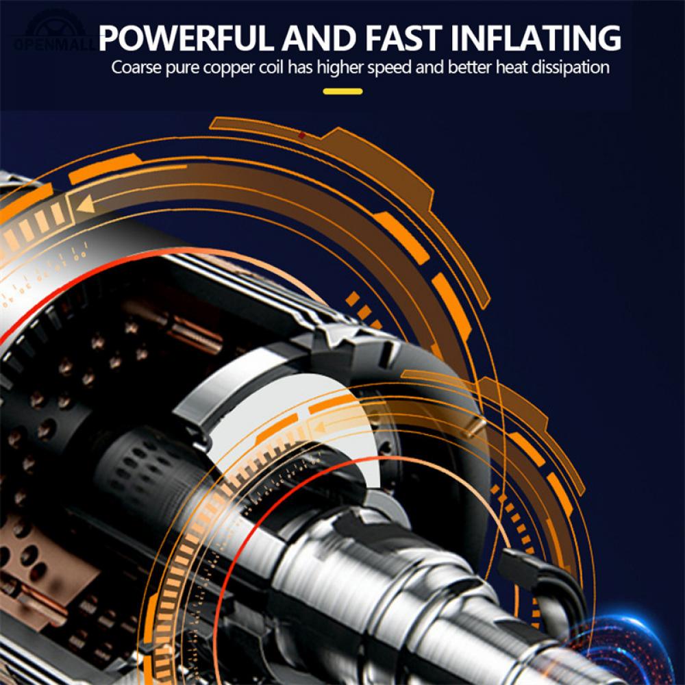 Máy Bơm Lốp Xe Kỹ Thuật Số Không Dây Công Suất Cao Có Đèn Led