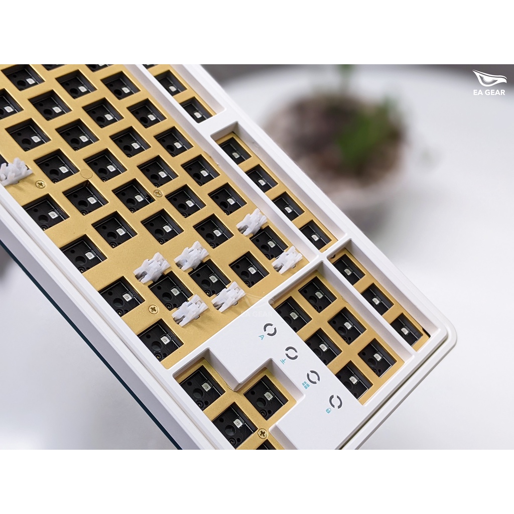 Kit bàn phím cơ FL-Esports CMK87 White/ Black - EA Gear