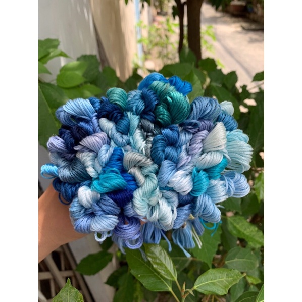 Combo 100 tép chỉ thêu  airo theo tone màu