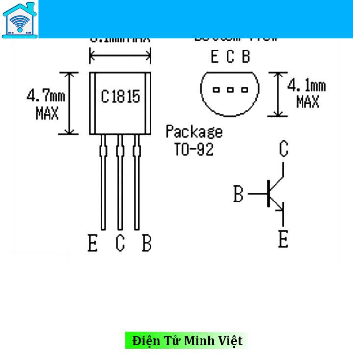 Bộ 4 Con Transistor C1815 TO-92 TRANS NPN 0,15A 50V