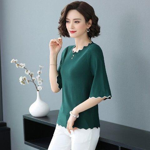 Áo Thun Ngắn Tay plus size Thời Trang Mùa Hè Dành Cho Nữ