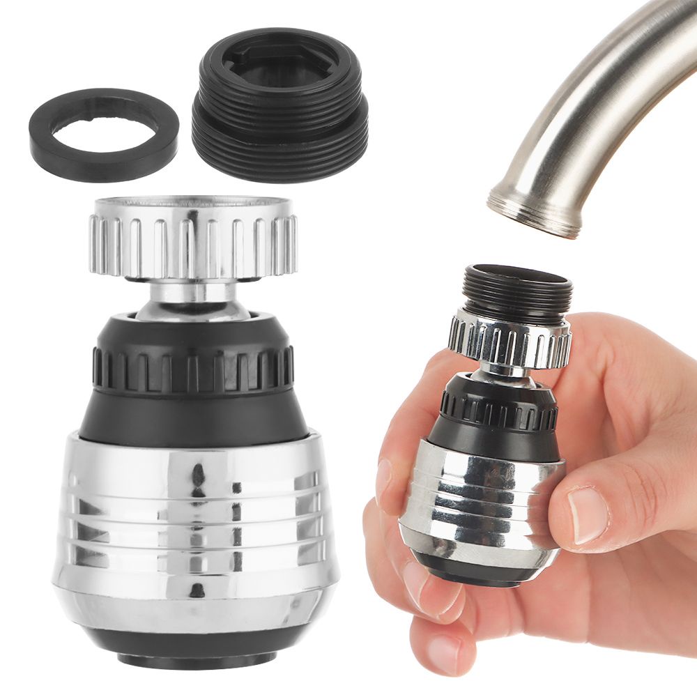 Đầu Vòi Nước Mở Rộng 2 Chế Độ Bằng Nhựa ABS Chống Văng Nước Xoay 360 Độ Tiết Kiệm Nước