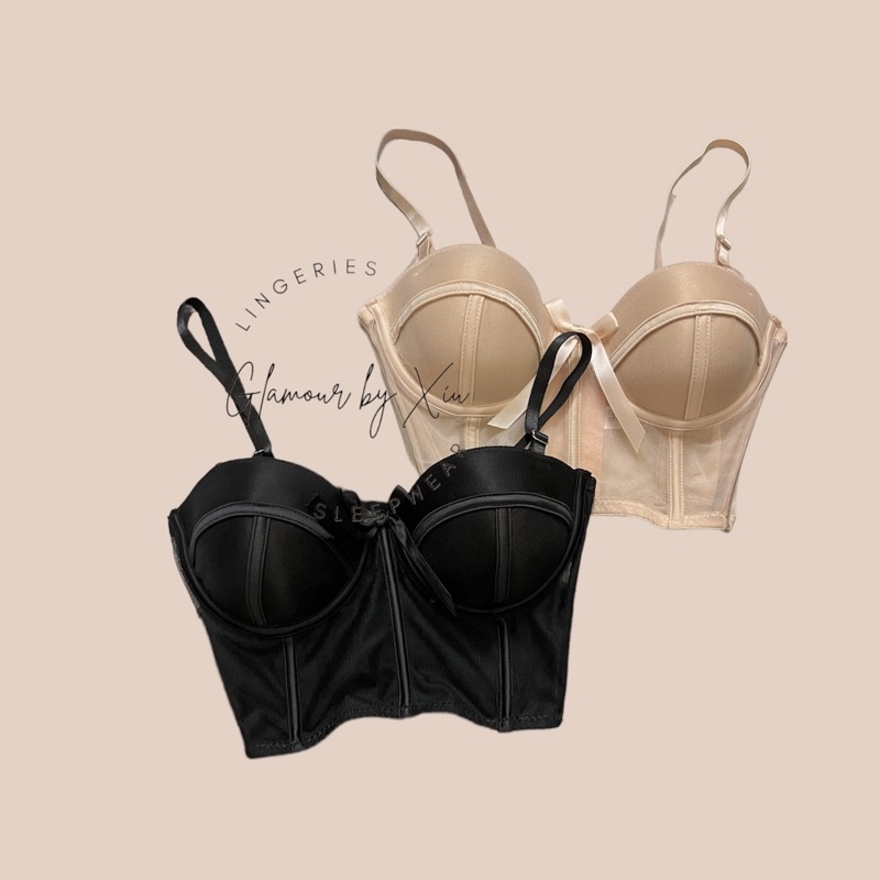 Áo Corset ren lưới cúp ngực