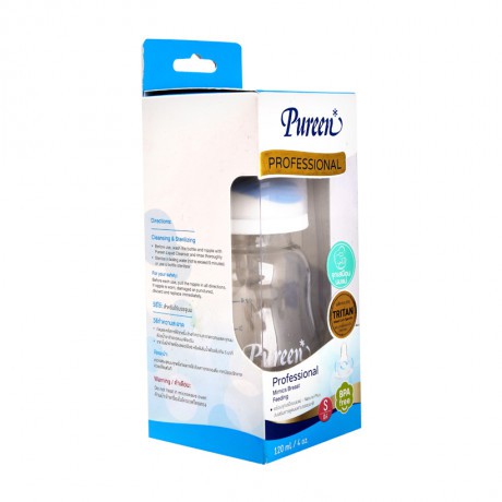 Bình sữa Pureen Professional Tritan Wide Neck Mimics Breast Feeding 120ml - 250ml