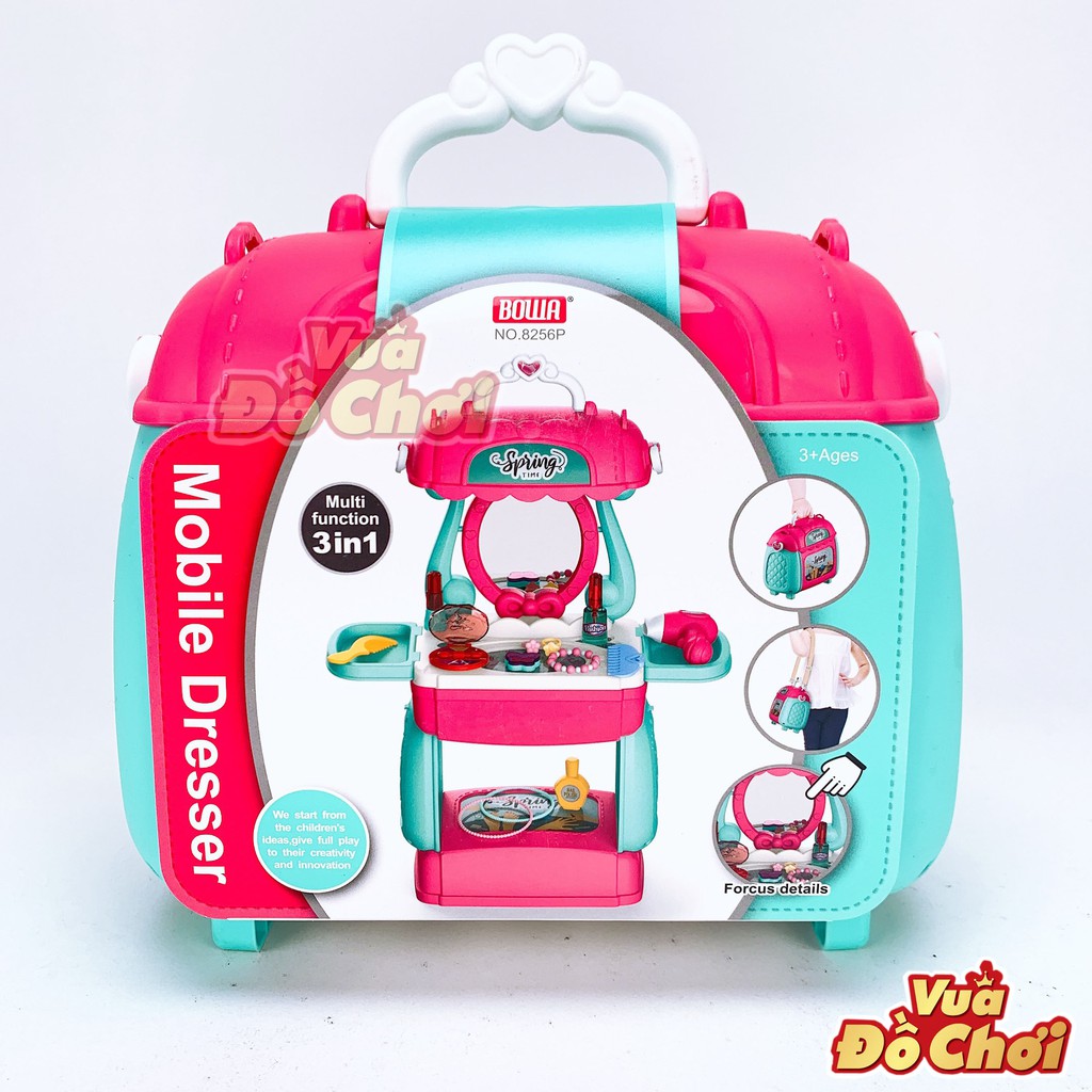 Vali Đồ Chơi Nấu Ăn Kitchen - Cắt Tóc Hair Salon - Trang Điểm DRESSER - Cơ Khí Tool Table
