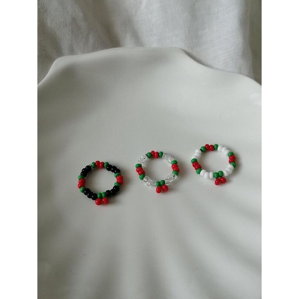 🍒Combo vòng tay và nhẫn cherry siêu xinh 🍒