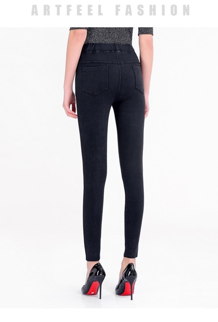 Quần legging thun giả jean big size wash bao đẹp size lớn 63-73kg