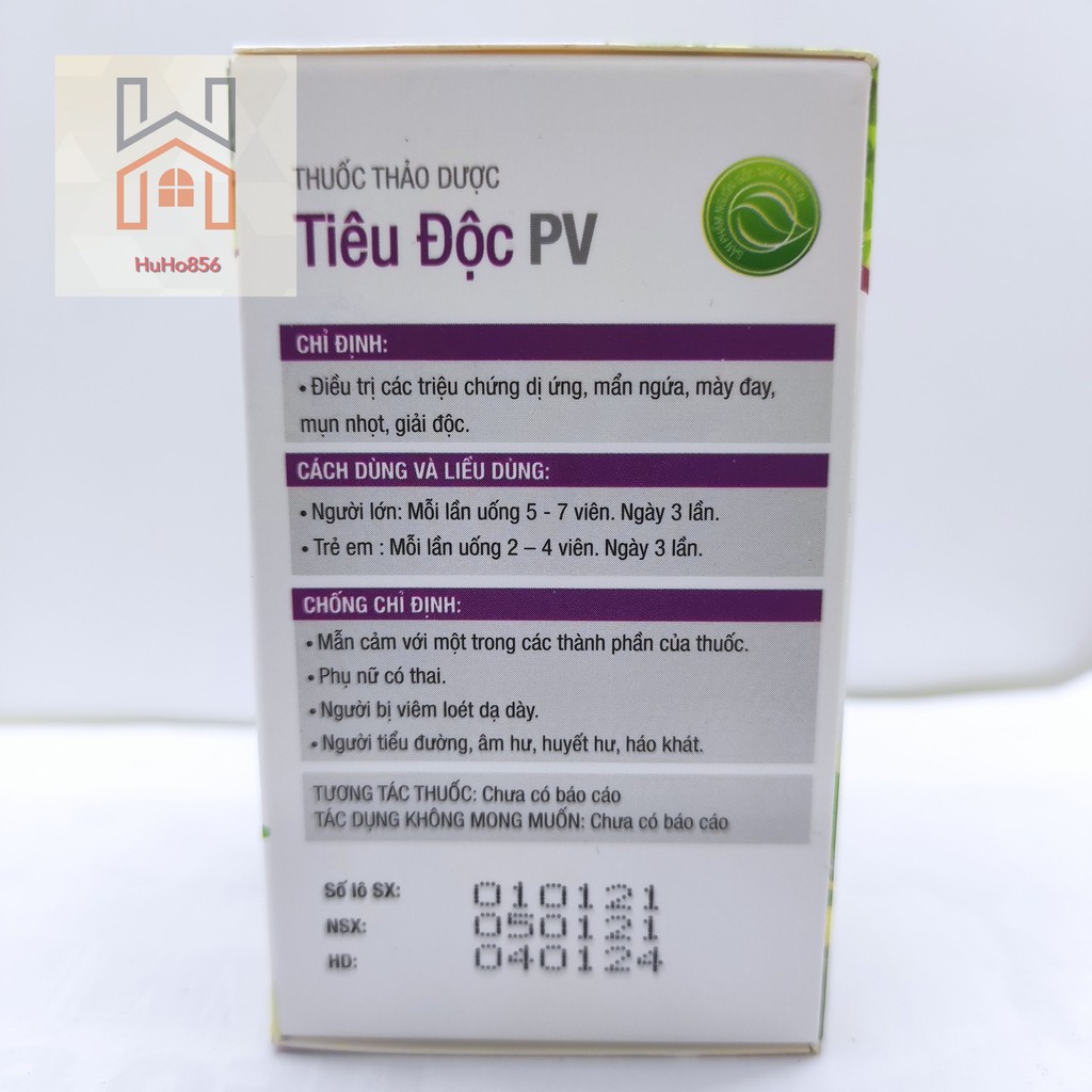 TIÊU DOC PV lọ 60 viên