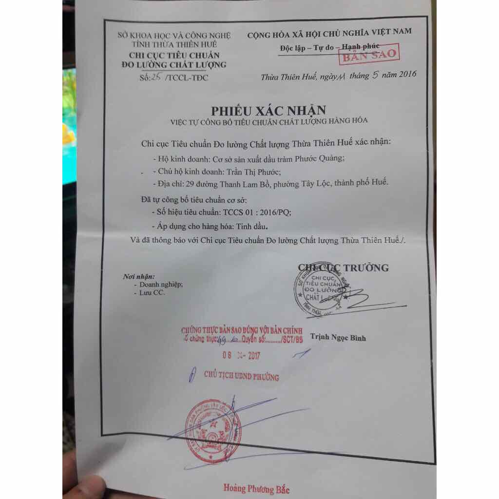 / 100 Ml Tinh dầu Sả Phước Quảng