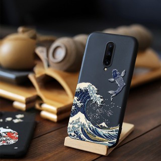 Ốp Điện Thoại Silicone Mềm Nhám Thêu Hình 3D Chống Trầy Xước Chống Sốc Cho Oneplus 9 Pro Nord 8 Pro 7 Pro 7T Pro 6 6T 5 5T