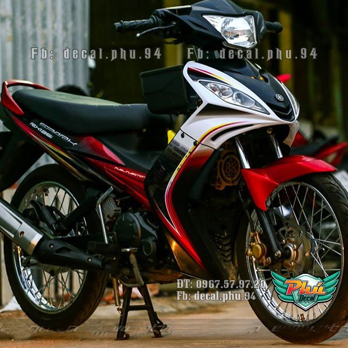 Tem rời EX 2006-2010 Spark đen trắng đỏ