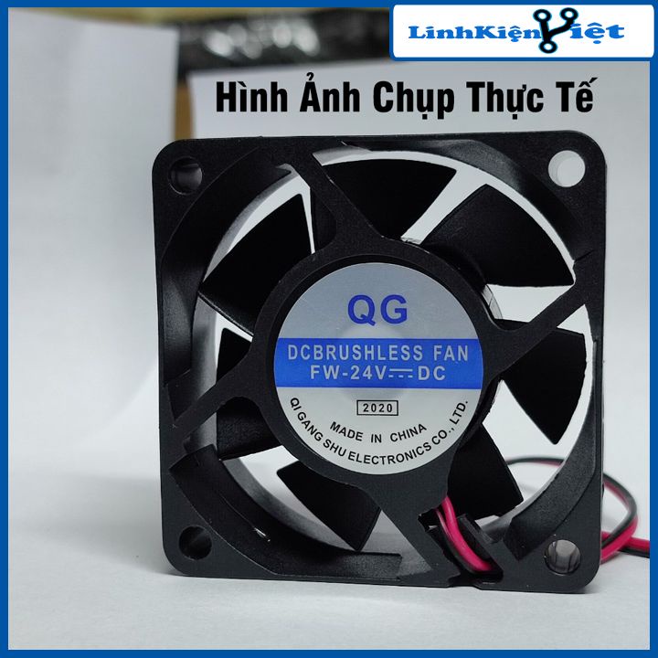 Quạt tản nhiệt 6x6x2.5cm nhỏ gọn điện áp 24V công suất 5W