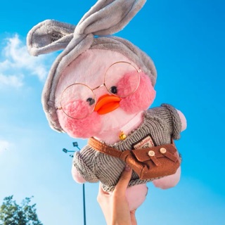 [CÓ SẴN] Vịt Bông LaLaFan Siêu Cute Size 30cm(đầy đủ phụ kiện)