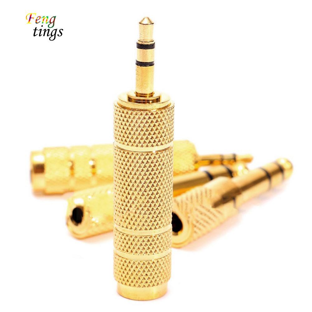 Set 4 đầu chuyển đổi âm thanh từ đầu cắm 6.5mm sang cổng cắm 3.5mm dành cho ghi-ta điện