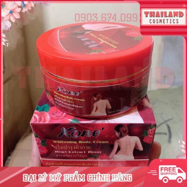 (Hàng chuẩn) Kem Body Kone Đỏ Thái Lan - Tinh chất hoa hồng dưỡng trắng