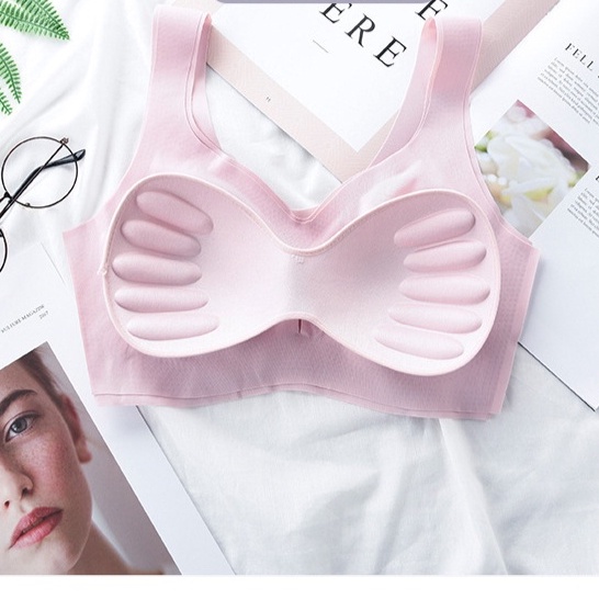 Áo Ngực Bộ đồ lót nữ  Áo Ngực Thể Thao Không Gọng Không Đường May Có Miếng Đệm Nâng Ngực Mỏng Phong Cách Nhật Bản Dễ Thương Dành Cho Nữ