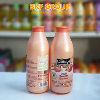 Sữa tắm Cottage - sữa tắm hương đào - 750ml - Nhập Pháp - Tắm dưỡng da