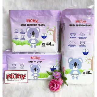 Tã/Bỉm Quần Nuby loại mới 2020, hàng chính hãng, size M48/L46/XL44