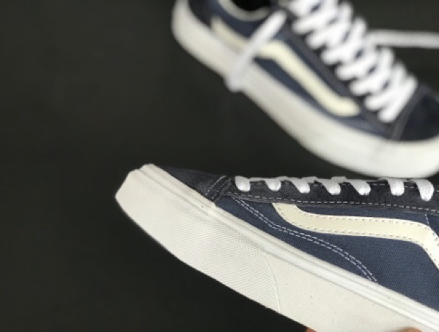 Giày Thể Thao Vans Og Style 36 Màu Xanh Navy Phong Cách Cổ Điển