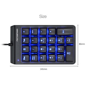 Bàn phím số 22 phím có dây