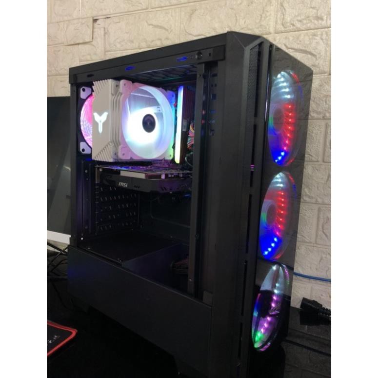 hàng chính hãng -  bộ máy tính chơi GAME Ram 16G + Màn hình 24” cong ful viền 75hz | BigBuy360 - bigbuy360.vn