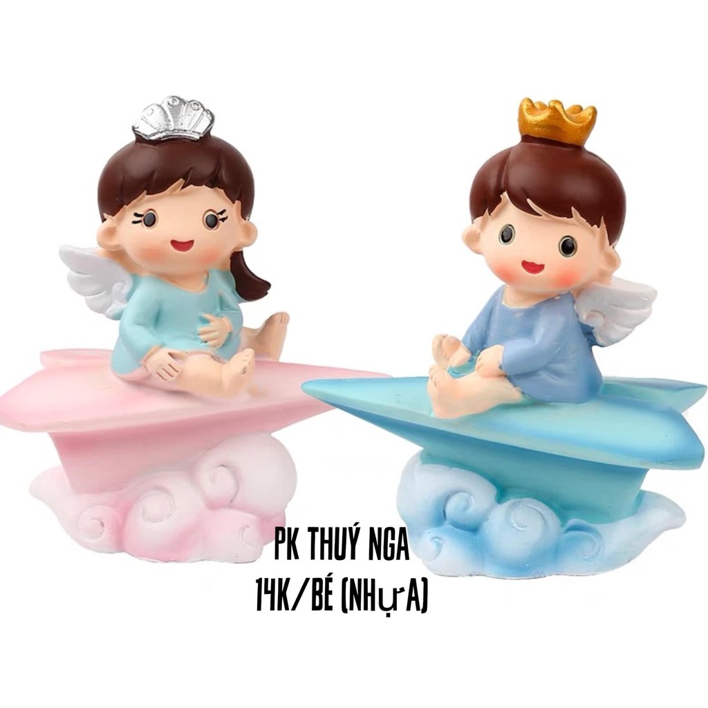 Em bé thiên thần ngồi mây (nhựa)