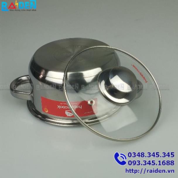 Nồi lẻ inox 3 đáy Happycook size 16cm