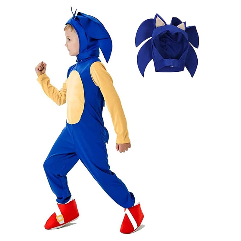 Quần áo trẻ em hoá trang hoạt hình độc lạ halloween Maki Nhím Sonic.HTS222