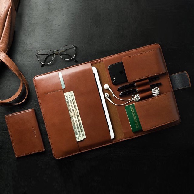 Clutch da ipad Mini - Air 8'' và 9,7'' - Cutch da thật cao cấp