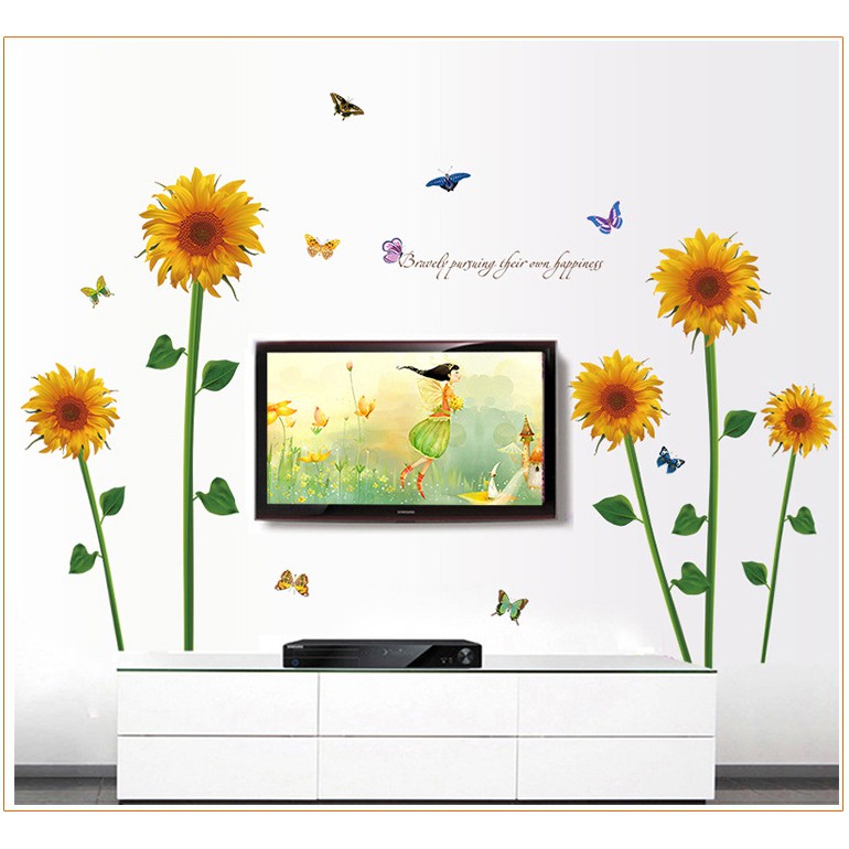 Decal Dán Tường Hoa Hướng Dương