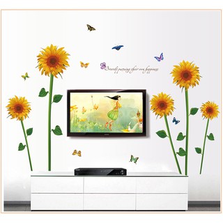 Decal Dán Tường Hoa Hướng Dương