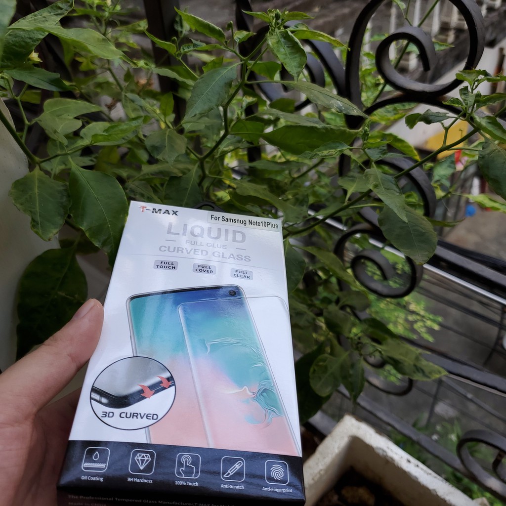 Cường lực UV T-Max LIQUID Samsung Note 10 Plus / Note 20 Ultra / S10 5G / S22 Ultra trong suốt Full màn trơn mượt tmax