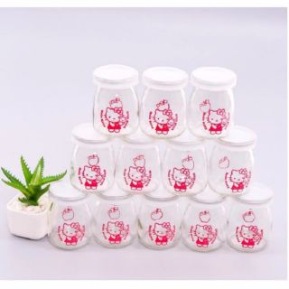 Sét 12 hũ thuỷ tinh làm sữa chua