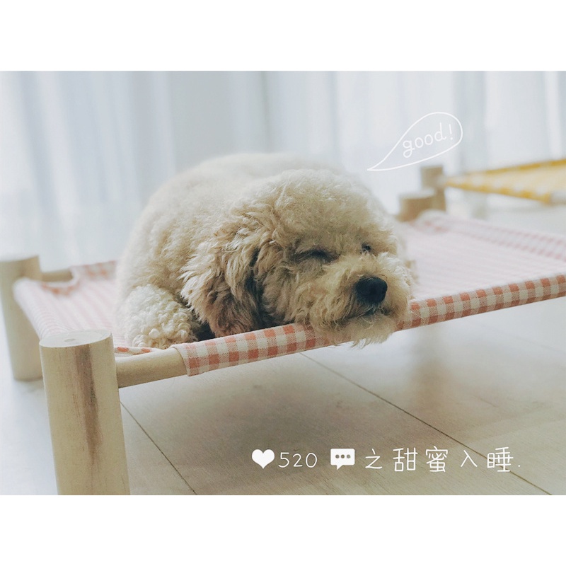 Giường gỗ phong cách nhật bản cho chó mèo thú cưng