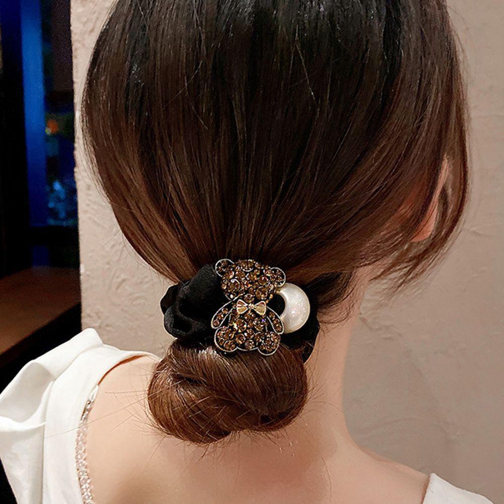 Dây Cột Tóc Phong Cách Vintage Thanh Lịch WMES15H|Dây Buộc Tóc Phong Cách Retro Cho Nữ