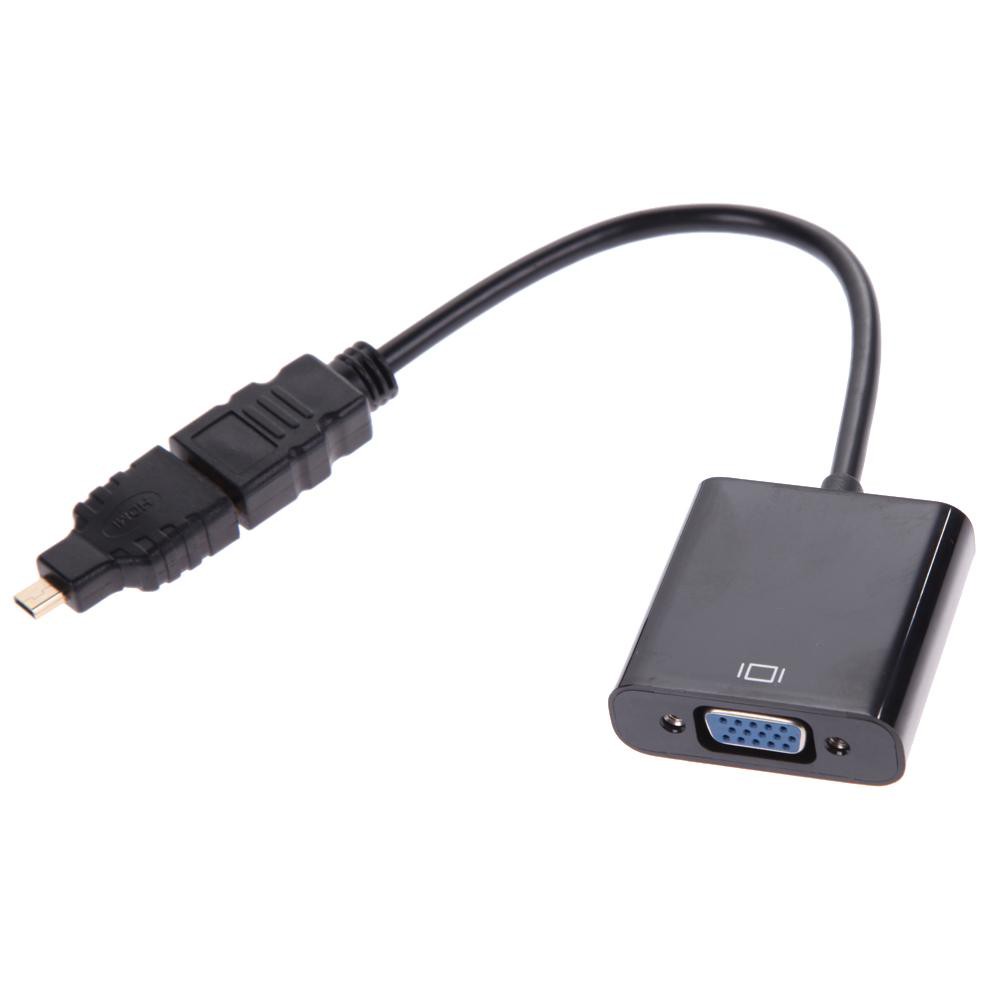 [COD]✈Bộ chuyển đổi 1080P Micro HDMI / Mini HDMI / HDMI sang VGA có âm thanh