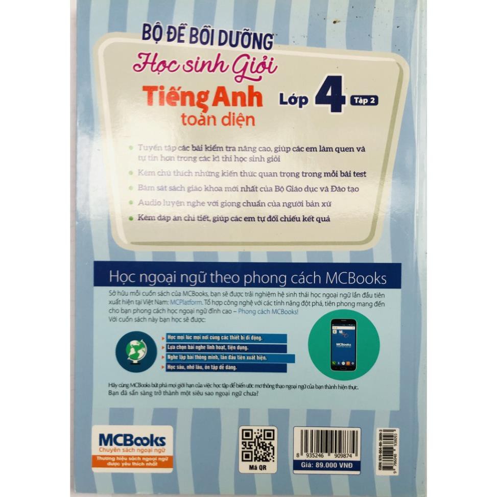 Sách - Bộ Đề Bồi Dưỡng Học Sinh Giỏi Tiếng Anh Lớp 4 tập 2