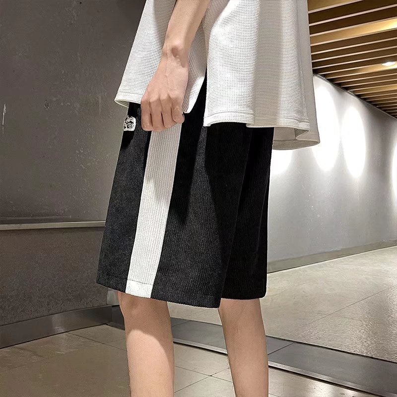 Quần Short Thể Thao Dáng Rộng Cài Nút Bên Hông Thoải Mái Thời Trang Nhật Bản Cho Nam Size M-3XL