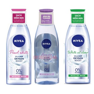 Tẩy Trang Nivea MicellAir Oxygen Boost Micellar Water 200ml