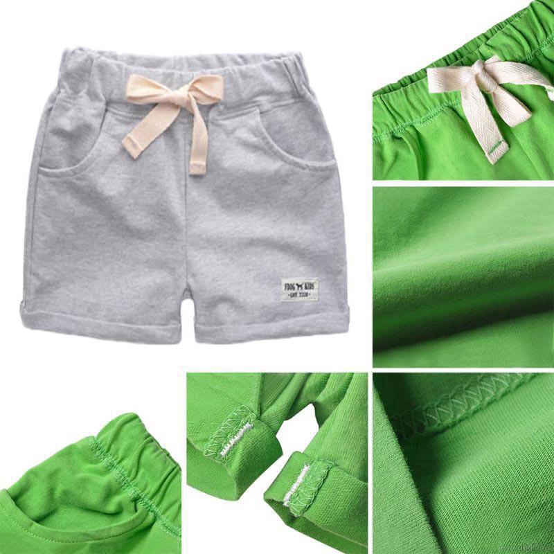Quần short trơn màu kiểu dáng đơn giản dùng cho trẻ nhỏ