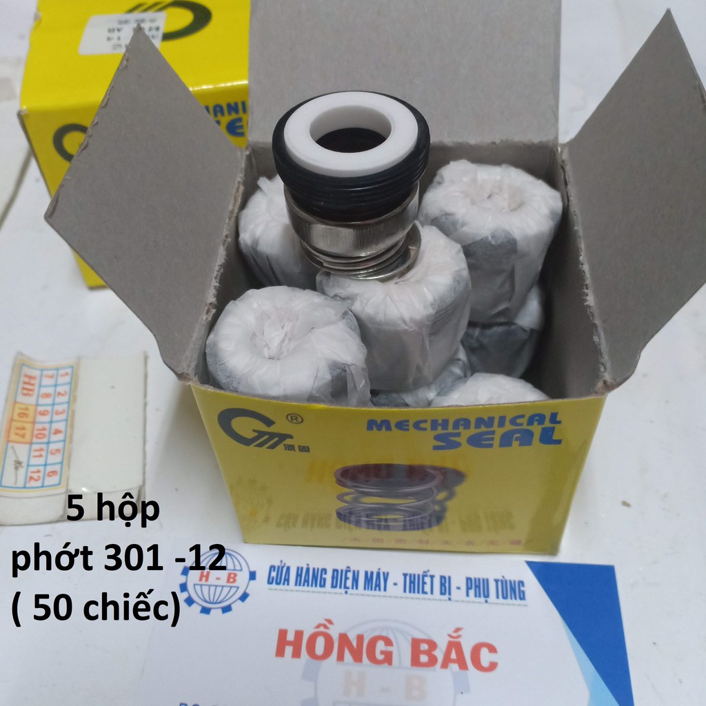 50 phớt bơm lỗ trục 12mm  - 05 hộp phớt bơm 370w vàng 301-12