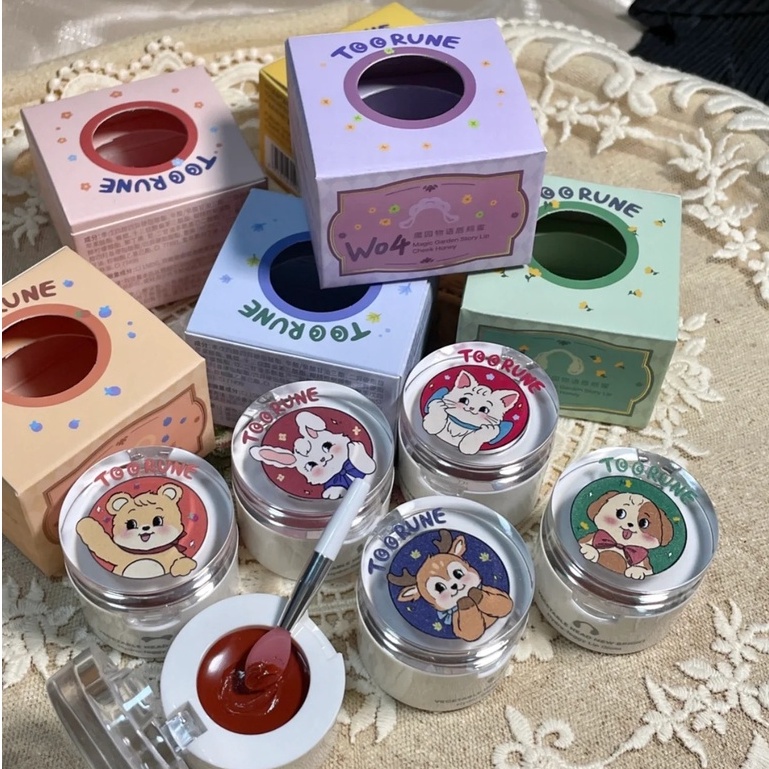 Son kem kiêm mặt nạ môi TOORUNE 2 trong 1 thiết kế đáng yêu tiện lợi 4.2g