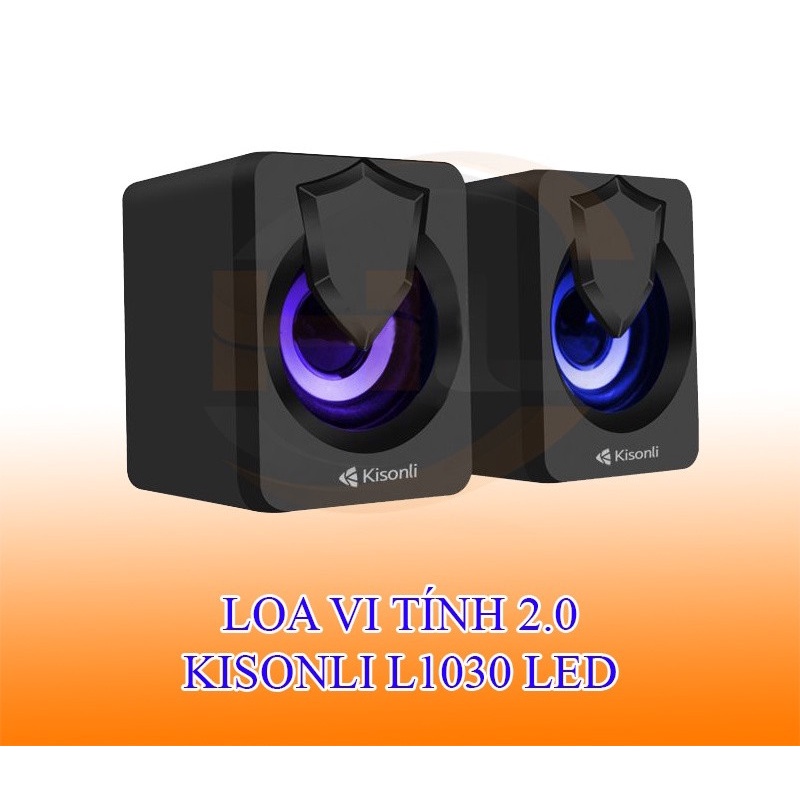 LOA VI TÍNH KISONLI L-1030 (2C/1 BỘ) HỒNG , ĐEN