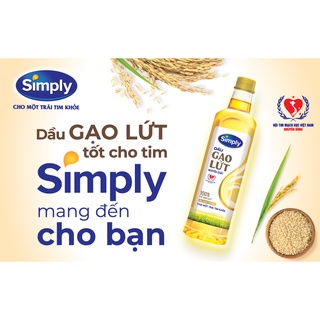 [Combo 2 Chai] Dầu Gạo Lứt Simply 2L